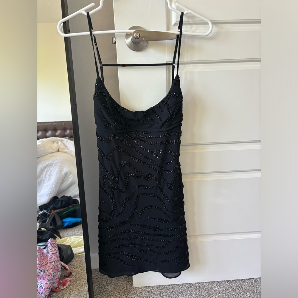 Oh Polly black mini dress